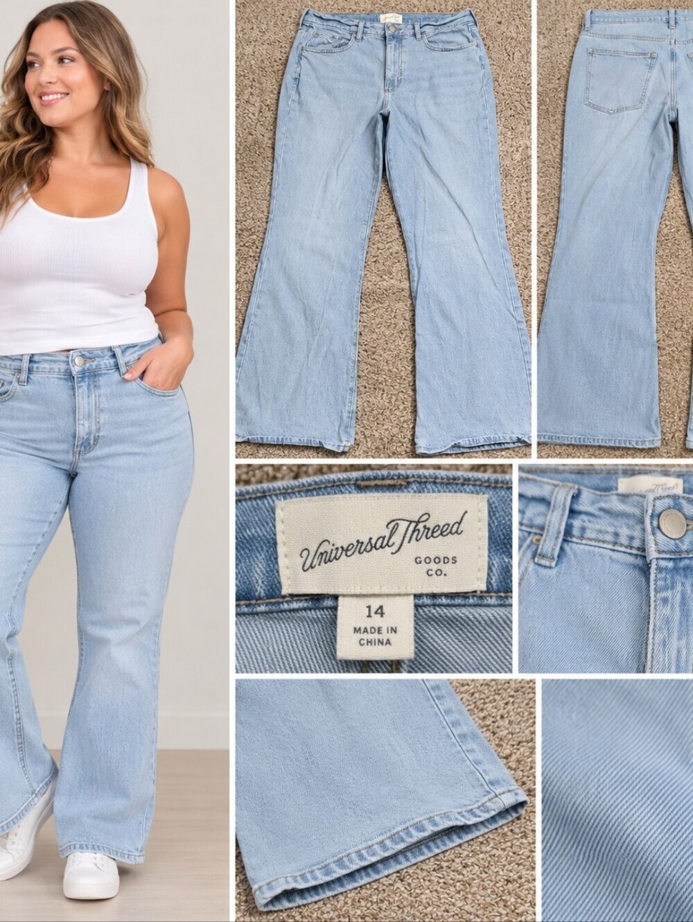 Universal Thread Light Blue Flare Jeans